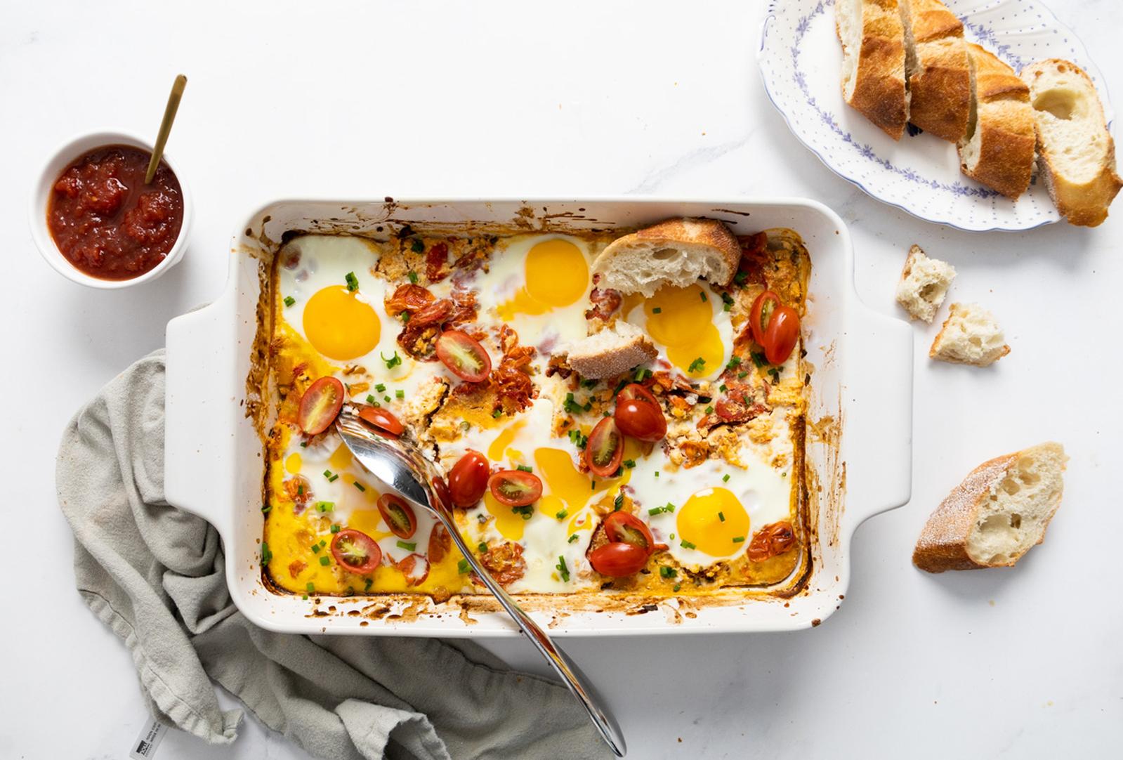 Baked Feta Egg Casserole